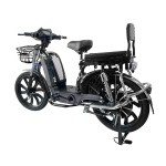 22 inch Baling King front and rear guard rear folding shelf load power type household electric bicycle 400W/800W motor
